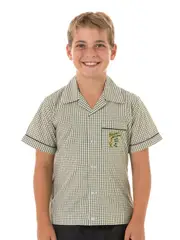 Short Sleeve Green Check Shirt - Unisex