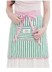 Cooking Apron Kitchen Chef Stripe Bib Apron Women
