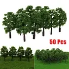 High Quality Model Trees for Train Railroad Diorama Set of 50 7cm Scale