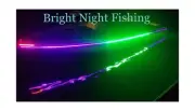 Bright Night Fishing 16 Foot UV and Green LED Strip, Black Fishing Light, Flu...