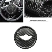 1pc Carbon Fiber Steering Wheel Logo Cover Sticker For Mini F54 F55 F56 F57 F60 (for: Mini)