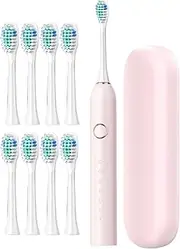 Mihauuke Electric Toothbrushes For Travel | Electric Toothbrush With Case - 40000 VPM Deep Clean 6 Modes Toothbrush Travel Case Included Fast Charge 3 Hours Lasts 180 Days Smart Timer For Adults