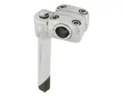 VINTAGE 4" LONG ALLOY BMX STYLE BICYCLE STEM (QUILL DIAMETER 21.1MM) IN CHROME.