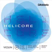 D'Addario Helicore Violin H310 4/4 Heavy Tension Strings, Full String Set, USA