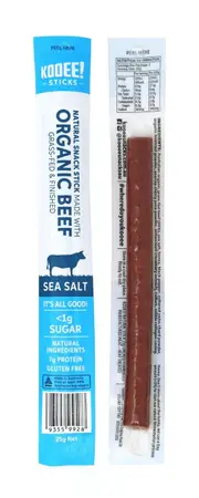 KOOEE! Organic Beef Stick - Sea Salt - 25g
