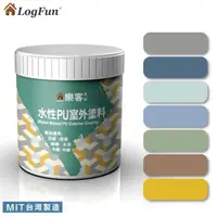 在飛比找momo購物網優惠-【樂客】水性PU室外塗料1.2kg(戶外磁磚牆壁翻新、防水底