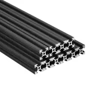 10Pcs V Slot 2020 Aluminum Extrusion 800mm 31 Inch Length Anodized Rail Black