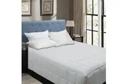 Bamboo Blend Microfiber Box End Quilt Silver Size King Quilt Covers