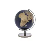 Navy Rotating World Globe Spinning Atlas Map Desk Decor Decoration Base 20cm