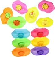 Kisangel 12Pcs Cartoon Whistle for Educational Learning Whistles for Fun Music Development Creative Play