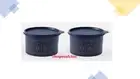 Tupperware Canister Printable Storage Containers - Printed Set of 2 New