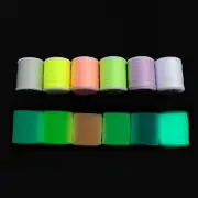 6 colors 150D Luminous Fly Tying Floss Thread Polyester Filament Yarn Materials