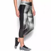 NWT Under Armour Women's UA FLY-BY Printed Running Capri Pants 1297934-002, L