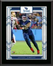 Jeffery Simmons Tennessee Titans 10.5" X 13" Sublimated Player Plaque