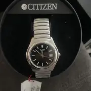 Citizen 2510-S011612 Men's Quartz Silver Tone Black Dial Analog Watch New Batter