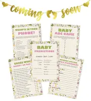 Inkdotpot 5 Floral Activities Baby ShowerA GamesA Bundle With Coming-VkY