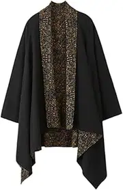 [kowaku] Men's Cardigan Chinese Shawl Collar Reversible with Pockets Open Front Cardigan