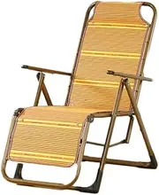 Bamboo Reclining Chair Folding Chair Comfortable Adult Lunch Break Sleeping Chair Elderly Leisure Chair Home Balcony Lazy Chair Summer Cool Chair