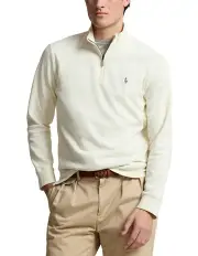 [Polo Ralph Lauren] Estate-Rib Quarter-Zip Pullover in Natural