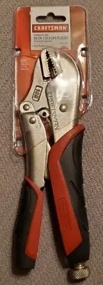 CRAFTSMAN ~ 10" STRAIGHT JAW ADJUSTABLE LOCKING PLIER VISE GRIPS 45715 ~ NEW IP