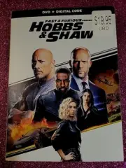 Fast & Furious: Hobbs & Shaw (DVD, Digital 2019 +Slipcover) Elba Statham Johnson