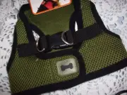 green Blk Step-In Body Harness Vest XS Dog new Wagby XSmall