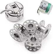 Kalevel 5pcs Bobbin Case Bobbins Sewing Machine Presser Feet Sewing Kit for Low Shank Snap-on Singer Brother Babylock Euro-pro Janome Kenmore White Juki Simplicity Elna Husqvarna Janome Bernina