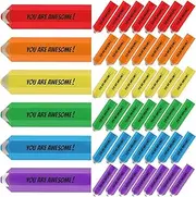 Noveread Back to School Gifts for Students Pencil Shaped Erasers Inspirational Erasers 6 Colors Motivational Erasers You are Awesome Gifts for Students Office Classroom Back to School Supplies