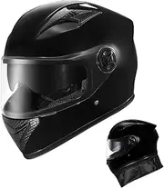 Motorcycle Helmets for Adults,Full Face Helmets Wind Sun Shield Visors | Street Helmets, Warm Anti-Fog Protective Head Gear for Men Women Cycling