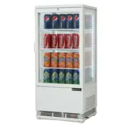 Bromic CT0080G4W Countertop Beverage Chiller Flat Glass White - 78 Litre