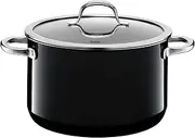 Silit Passion High Casserole with Lid, Black, 24 cm