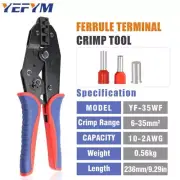 Crimping Tool for Sleeves Ferrule Terminals Ratcheting Wire Crimpers