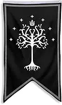 Aihccy Gondor Flag Tree of Gondor Banner Flag Flag Banner Man Cave Bed Room Home Office Party Decor 30x50 Inch (Black)