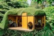 Hobbit Hole House Fantasy Diorama Dollhouse Miniature Scale 1:12 Handmade OOAK