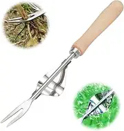 Manual Hand Weeder - Stainless Steel Manual Weed Puller, Bend-Proof Leverage Base for Super Easy Weed Removal & Deeper Digging, Transplant Gardening Tool for Yard Lawn and Farm (1pcs)