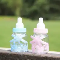 在飛比找蝦皮購物優惠-☆芊宸☆台灣現貨   X型布藝小熊 特價創意嬰兒奶瓶造型喜糖