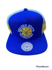 Mitchell & Ness Golden State Warriors Adjustable Snapback Hat Gray Mens OSFA
