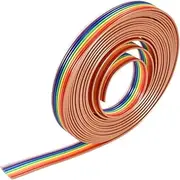 uxcell IDC Rainbow Wire Flat Ribbon Cable 8P 1.27mm Pitch 3meter/9.8ft Length