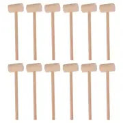 20pcs Mallet Hammer Wood Lobster Wooden Hammer Toy Wooden