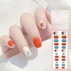 24pcs/set False Nail Kits Full Nail Patch Removable Persistent Effect Press-on