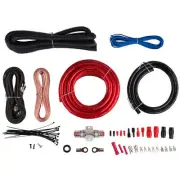Audtek AWK4 4 AWG Amplifier Install Wiring Kit with Interconnects 2400W