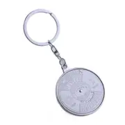 5PC 50-years Calendar Portable Aolly Key Ring Perpetual Calendar Keychain