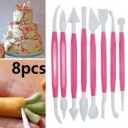8Pcs Cake Flower Modelling Tools NT Decorating Set Cookie Fondant Kit Paste