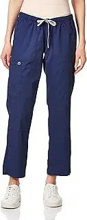 WonderWink Womens 504P Petite Wonderwork Straight Leg Cargo Scrub Pant Petite Medical Scrubs Pants