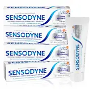 Sensodyne Extra Whitening Sensitive Teeth and Cavity Toothpaste, 4 Oz Pack of 4