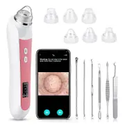 Morakot Blackhead Remover Vacuum, Black Head Extractions Tool with Camerafor, USB Interface Type Pore Vacuum, Men and Women Pore Cleaner