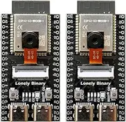 Lonely Binary Pack of 2 ESP32-S3 N16R8 OV2640 Camera Development Board 16MB Flash, 8MB PSRAM N16R8, WiFi & Bluetooth 5.0, Dual-Core 240MHz (2 ESP32-S3 Boards and 2 OV2640 Cameras) (ESP32-S3-OV2640-X2)