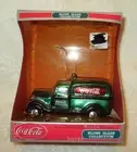 Coca Cola~Blown Glass Collection~Coca Cola Green Truck Ornament~New in Box