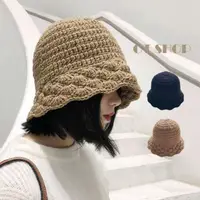 在飛比找momo購物網優惠-【OT SHOP】帽子 漁夫帽 水桶帽 盆帽 毛線帽 C21