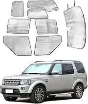 Car Front Windshield Sunshade & Car Sun Shade Full Rear Window Shades for Land Rover Discovery 4 LR4 2010-2016, UV Rays Sun Visor Protector